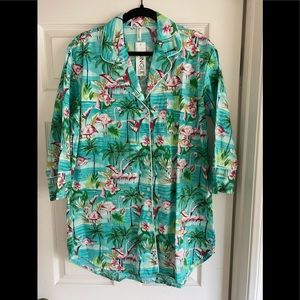 Pajama oversized boyfriend shirt